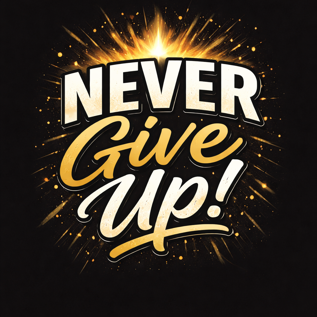 Never Give Up Cap